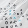 LV Shorts White Blue Monogram