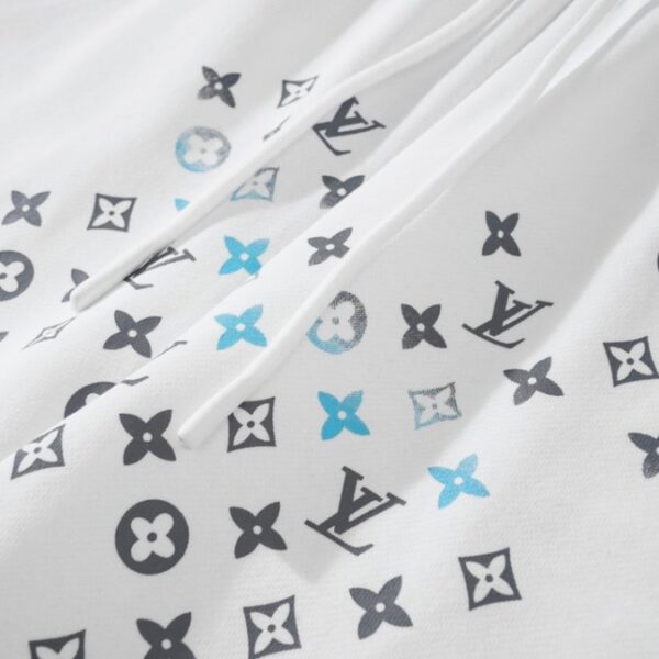 LV Shorts White Blue Monogram