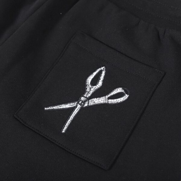 LV Shorts Black Embroidered Tools