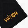 LV Shorts Black Yellow Logo