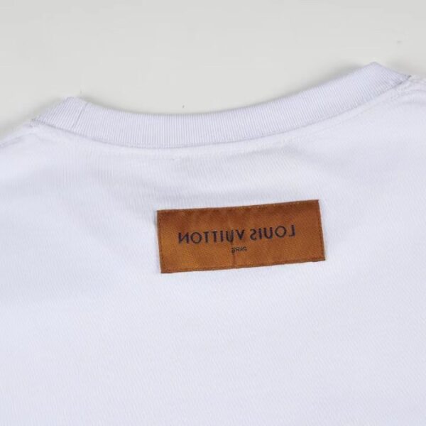 LV T-Shirt Drip Print White