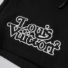 LV Shorts Black White Logo