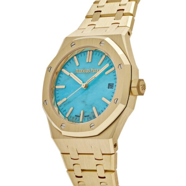 AProyaloak15550BA.OO_.1356BA.01YGturquoisedial_03_1280x_e4b27ea7-fd45-4461-a501-499e9ad0e559_1024x-700x700-1.jpg AP Royal Oak Selfwinding 15550BA.OO.1356BA.01 Yellow Gold Blue Turquoise Dial