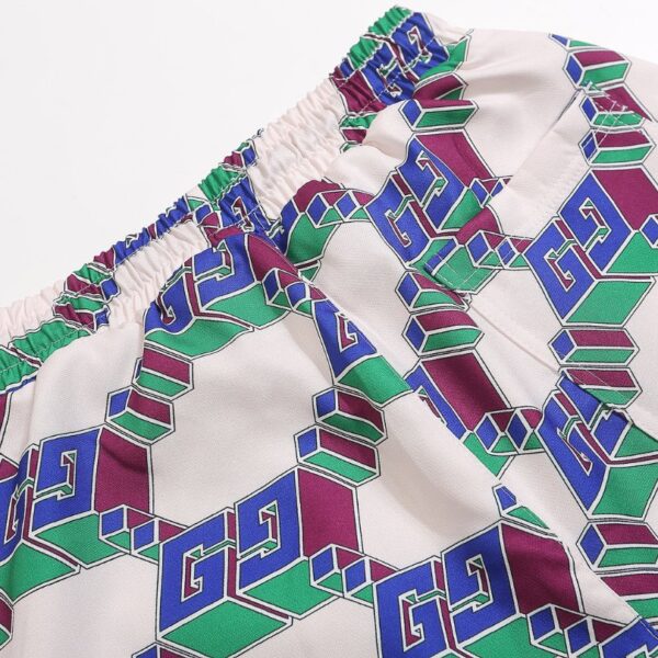 DFBD-5-1.jpg GG Shorts Multicolor Pattern Drawstring