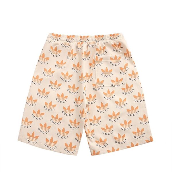 HUKJ-2.jpg GG x Adidas Shorts Trefoil Beige Casual