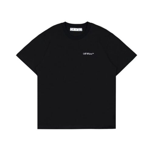 OFF-WHT T-shirt Milan Graphic Back Black Oversized
