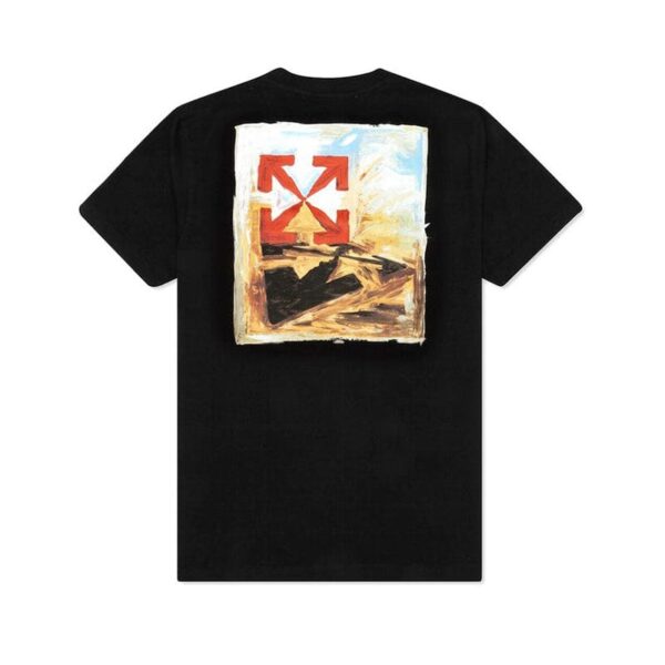 OFF-WHT T-shirt Arrow On Canvas Print