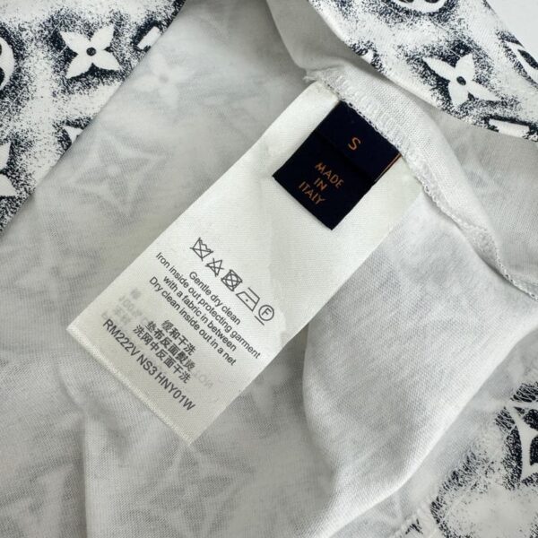 LV T-shirt Monogram White Deep Black