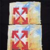 OFF-WHT T-shirt Arrow On Canvas Print