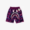 bape29.webp BP Shorts Camo Shark Shorts Purple