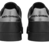 Calfskin nappa Portofino sneakers with crown patch Black