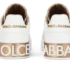 Calfskin Portofino sneakers White Gold