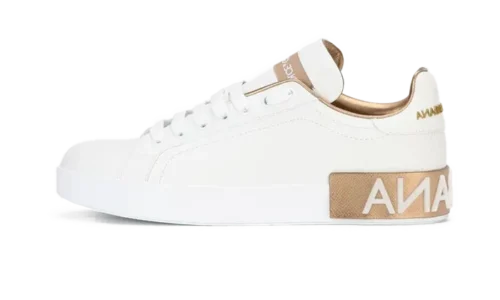 Calfskin Portofino sneakers White Gold