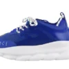 Chain Reaction Blue Mesh Rubber Suede
