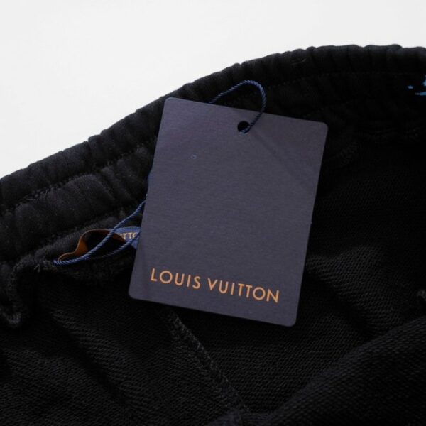 LV Shorts Black Splatter Monogram