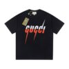 GG T-shirt Red Gradient Logo Black