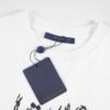 LV T-shirt White Sketch Logo