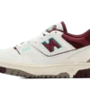 NB 550 White Burgundy Blue