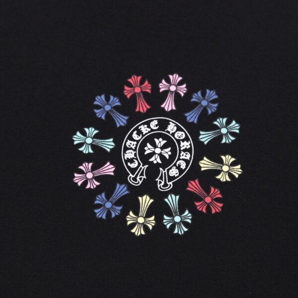 sdfdsf-1-1.jpg CHRM HRTS T-shirt Multicolor Cross Wreath Black