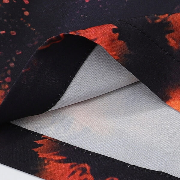 PRD Shirt Orange Black Graphic Print