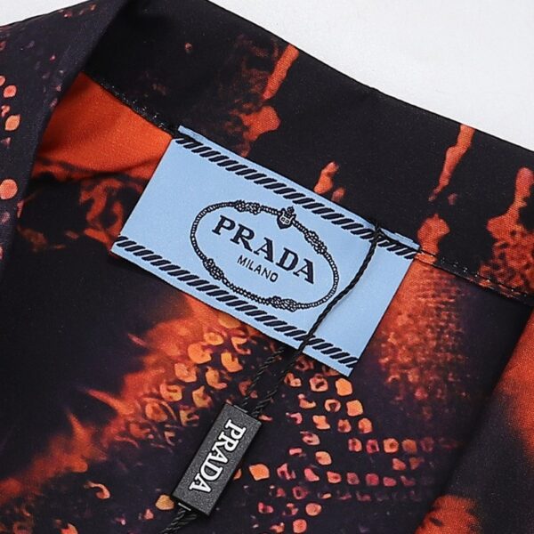 PRD Shirt Orange Black Graphic Print