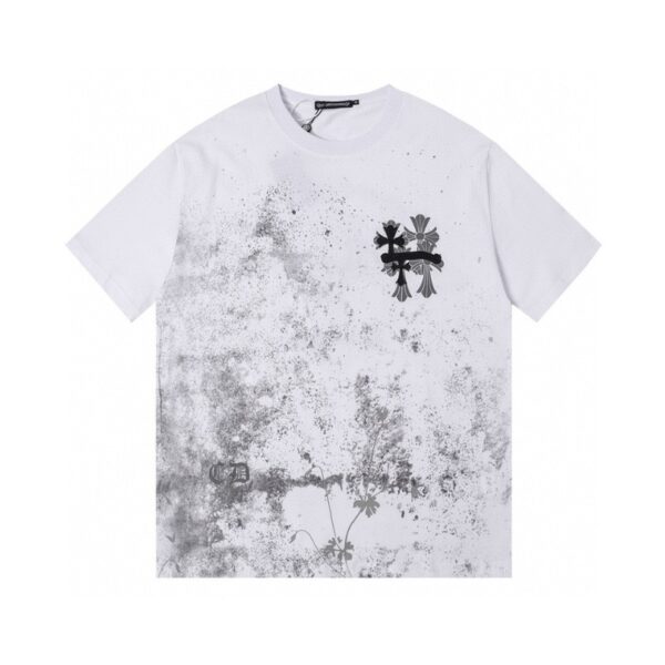 sdsd-2-4.jpg CHRM HRTS T-shirt Floral Graphic White