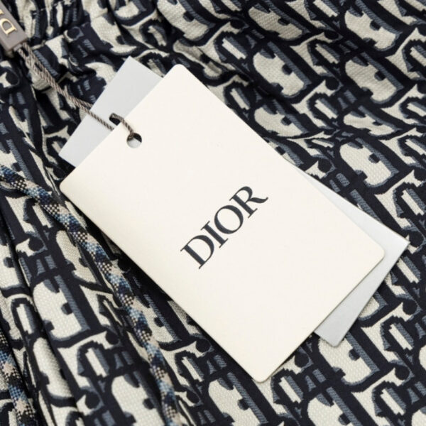 CD Shorts Monogram Navy Side Stripes