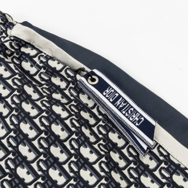 CD Shorts Monogram Navy Side Stripes