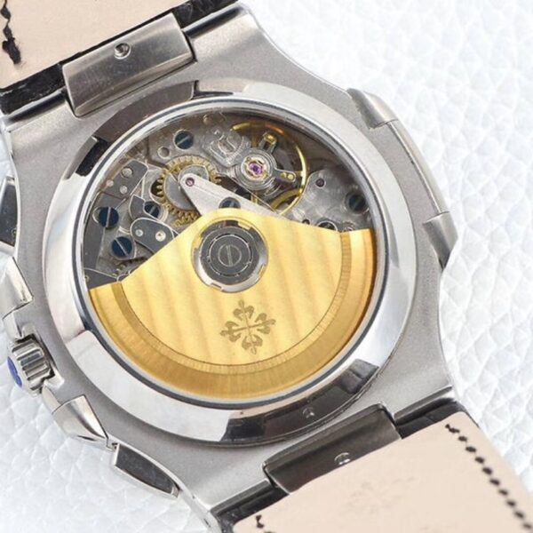 PP Nautilus Chronograph Black Leather