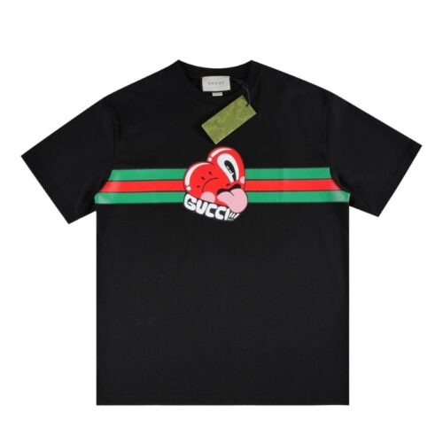 GG T-shirt Heart Logo Black