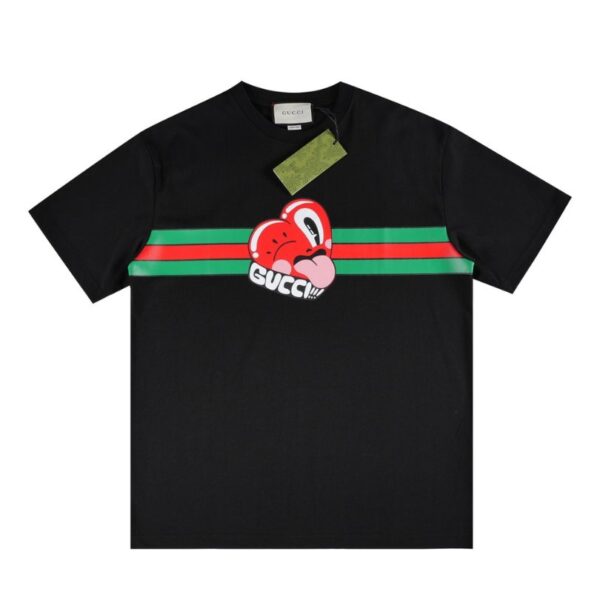 GG T-shirt Heart Logo Black