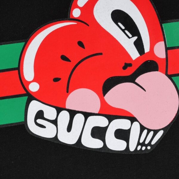 GG T-shirt Heart Logo Black