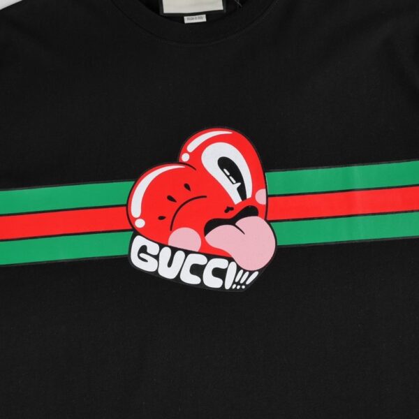GG T-shirt Heart Logo Black