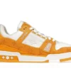Trainer Yellow Monogram Denim White