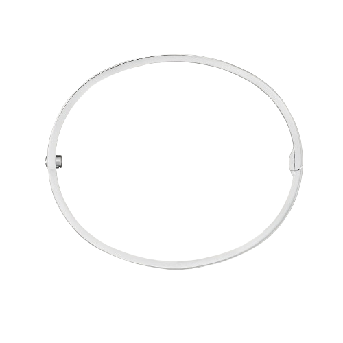 THIN LOVE BRACELET WHITE GOLD