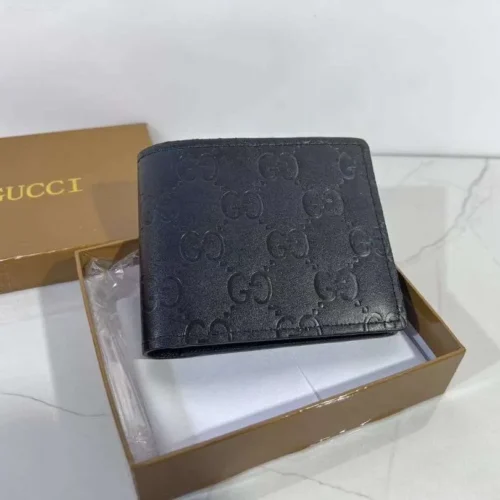 Wallet Gucci Black Embossed Leather GC121